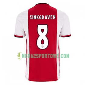 Koszulka Ajax Amsterdam Daley Sinkgraven 8 Domowe Stroje Piłkarskie 2019/20 Krótki Rękaw